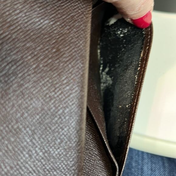 LOUIS VUITTON Vintage Kiss Lock Damier Porte Monnaie Billets Viennois Wallet EUC - Picture 12 of 15